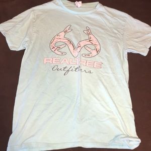 light blue deer shirt